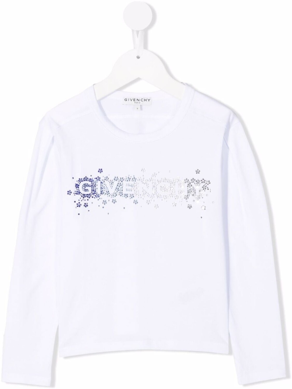 

Givenchy Kids футболка со стразами, белый