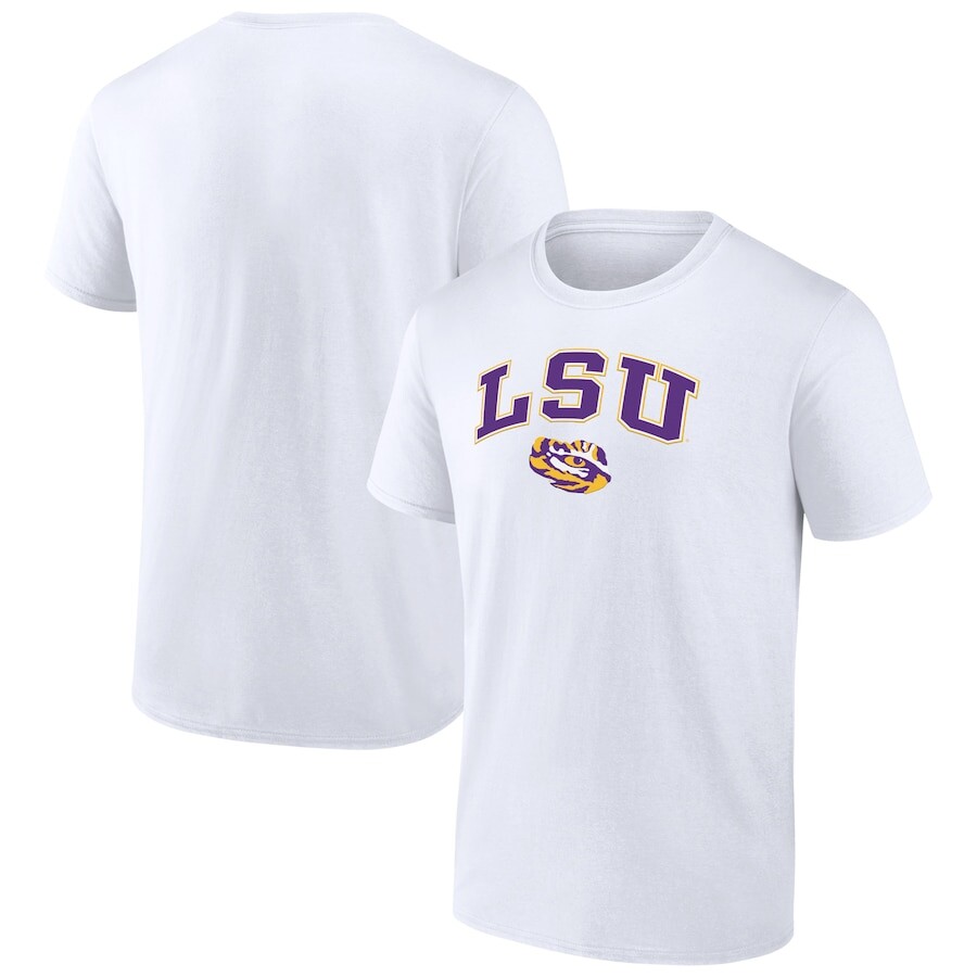 

Футболка с коротким рукавом Fanatics Branded Lsu Tigers, белый