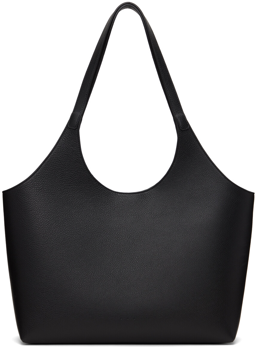 

Черная сумка-тоут Cabas Aesther Ekme, цвет Grain black
