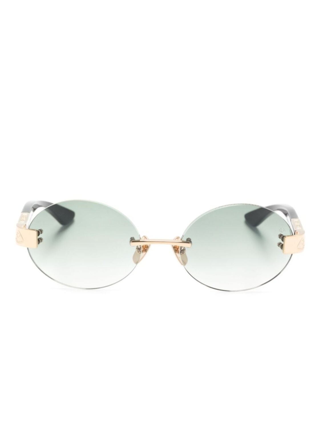 

Maybach eyewear солнцезащитные очки The Magic II в овальной оправе, зеленый