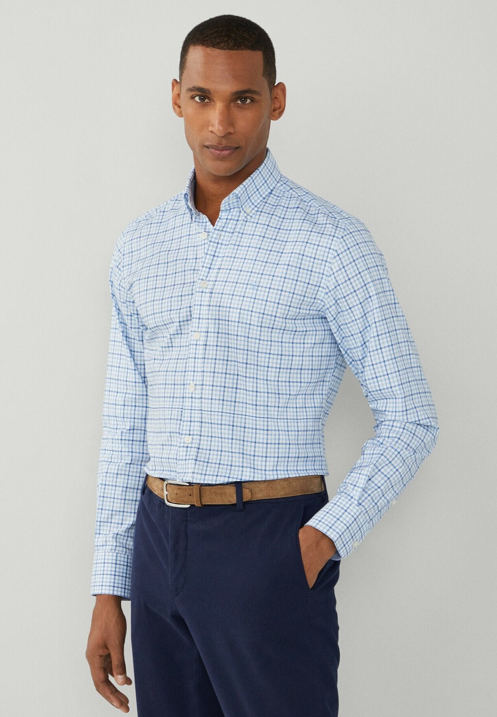 

Рубашка Hackett London, синий