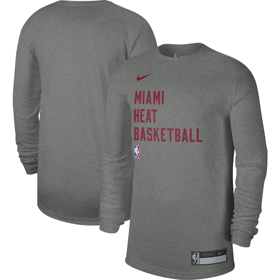 

Футболка с длинным рукавом Nike Miami Heat, серый