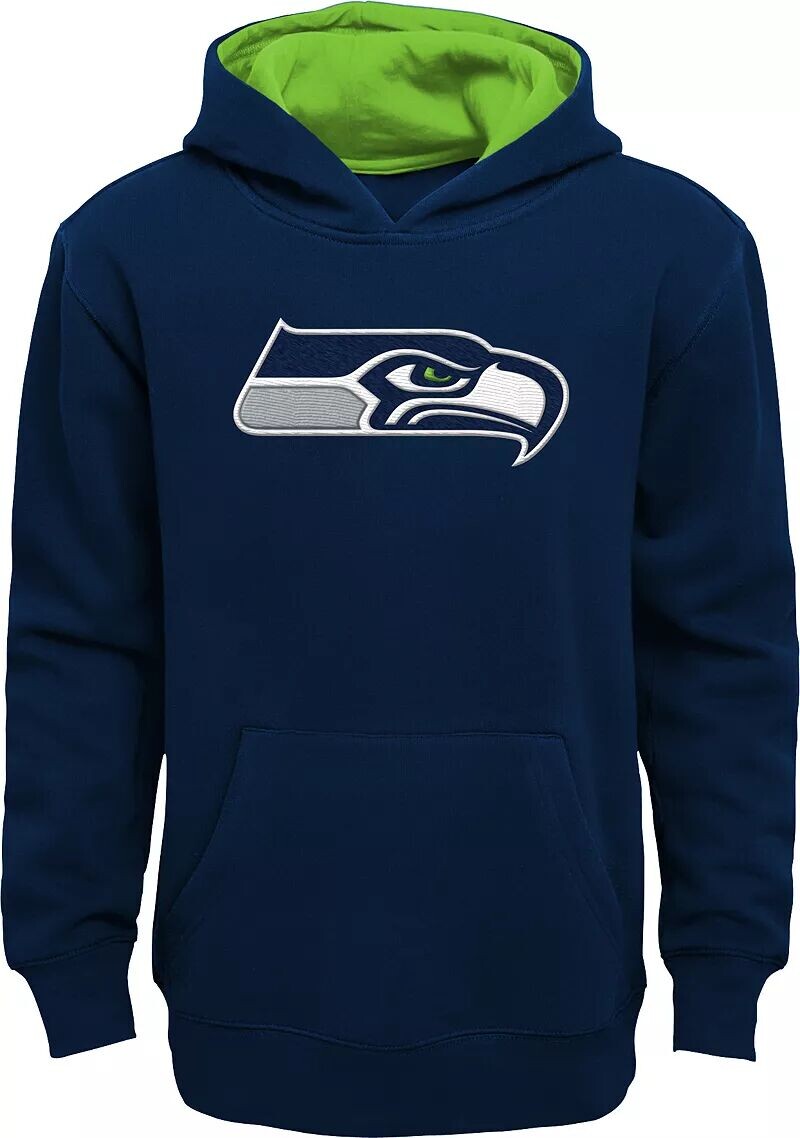 

Nfl Team Apparel Темно-синяя толстовка Little Kids Seattle Seahawks Prime