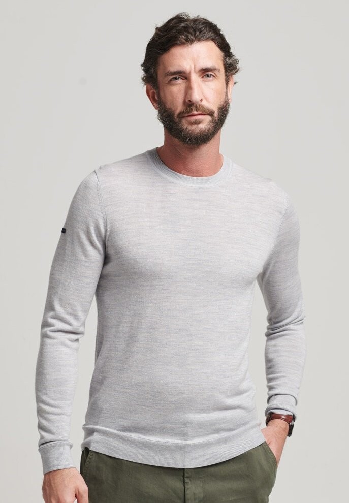 

Свитер Superdry, светло-серый