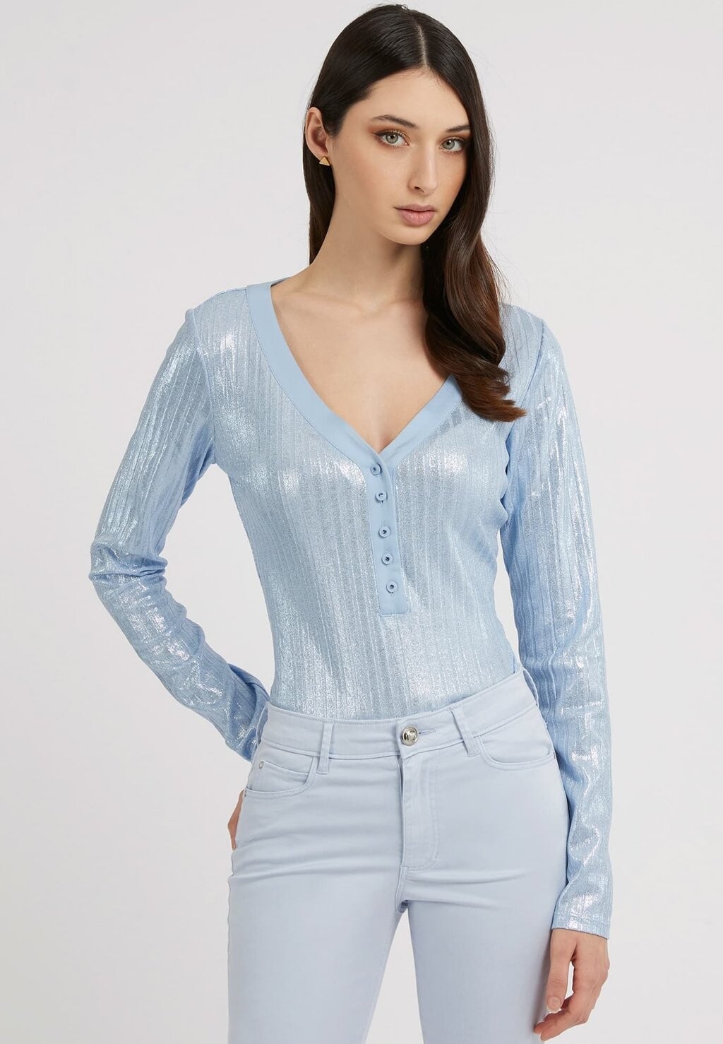 

Рубашка с длинным рукавом Guess, синий