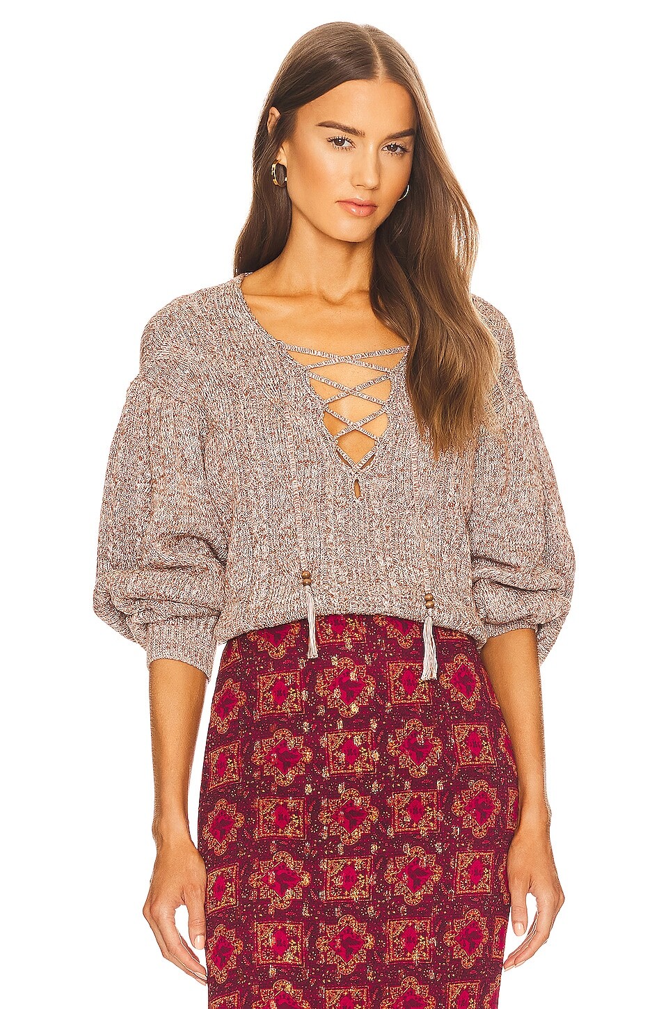 

Свитер House of Harlow 1960 x REVOLVE Shira Cable, коричневый