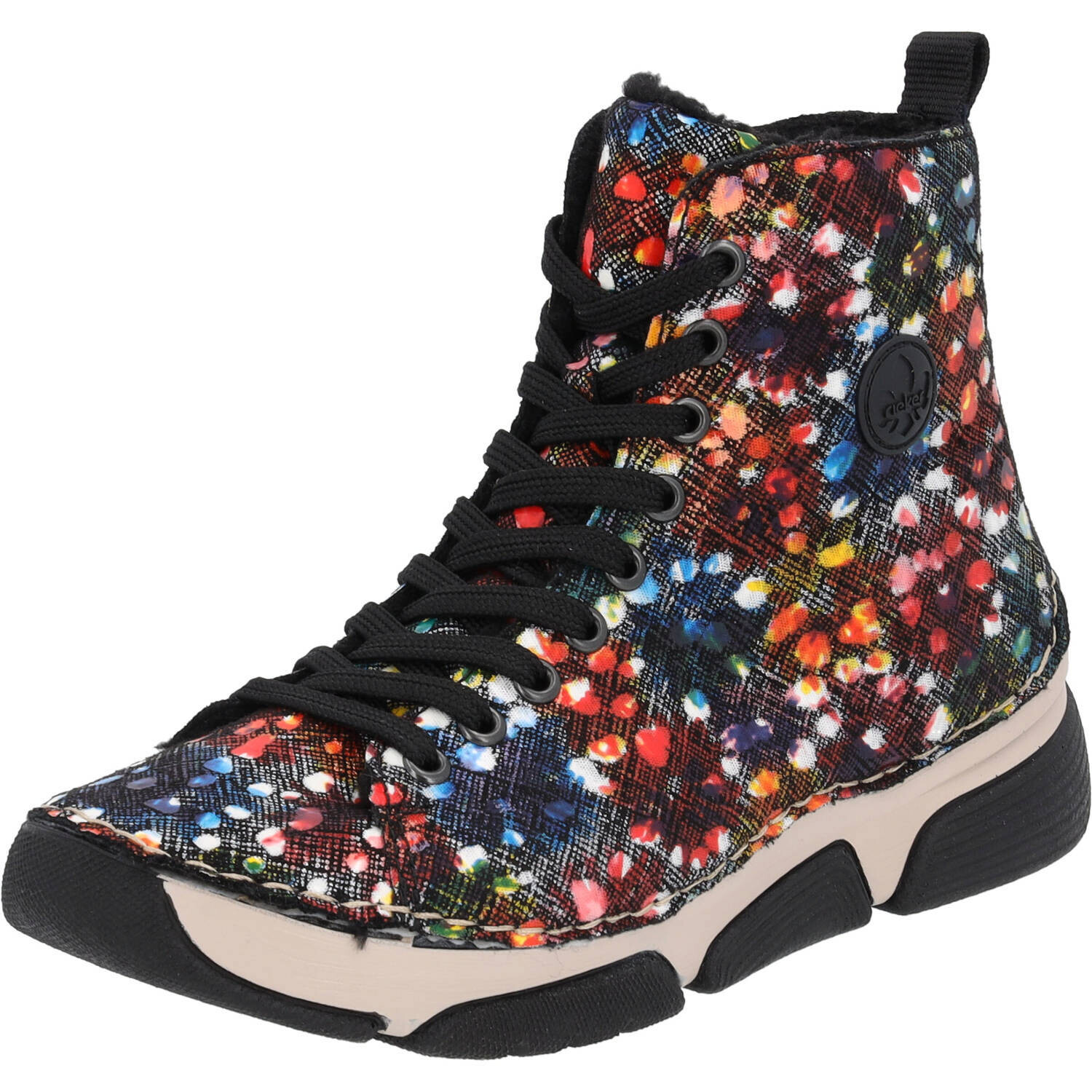 

Ботинки rieker Schnürstiefel, черный
