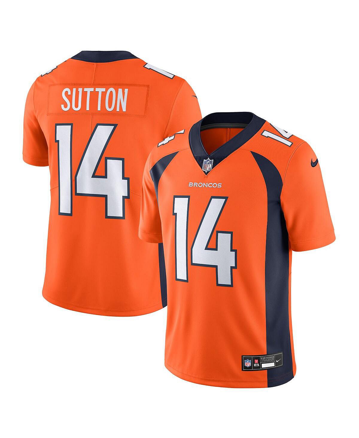 

Мужское джерси Courtland Sutton Orange Denver Broncos Vapor Untouchable Limited Nike