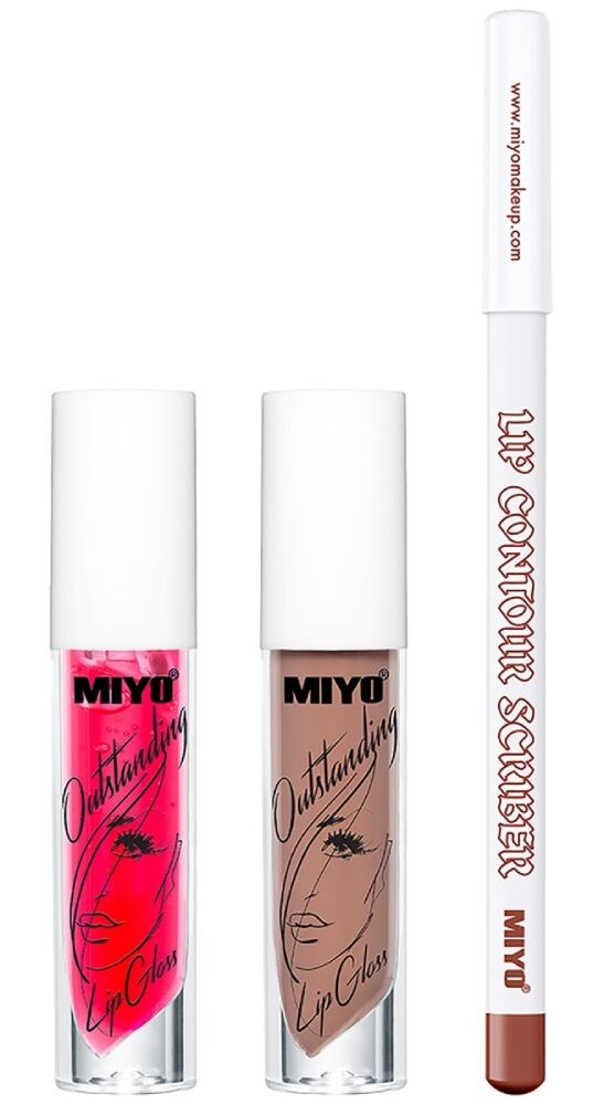 

Miyo Miyolicious Smooch Lip Trio 01 Biscuit набор для макияжа, 1 шт.