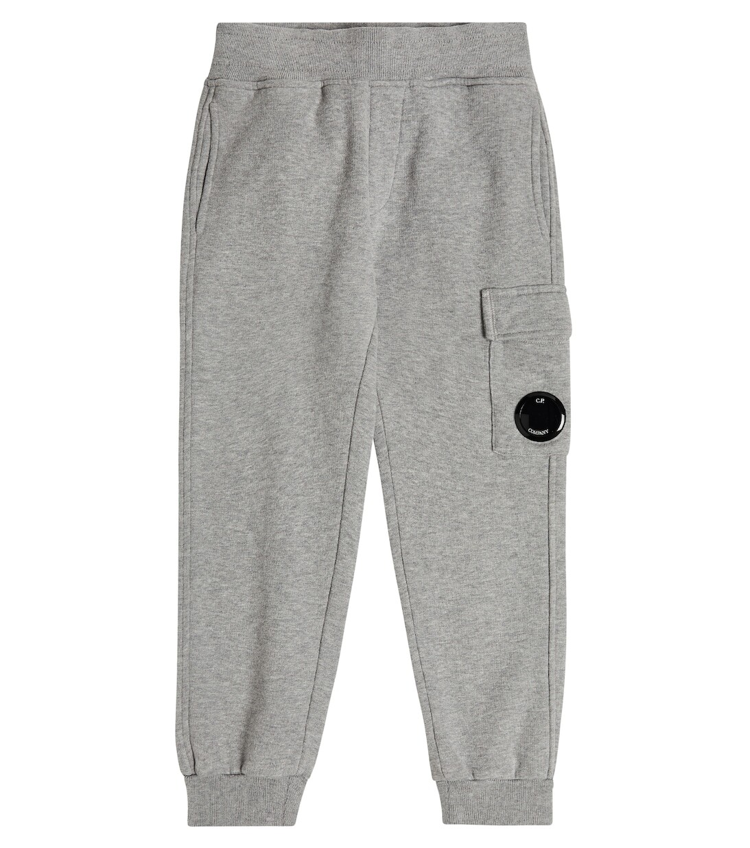 

Базовые спортивные штаны из хлопкового флиса C.P. COMPANY KIDS, серый
