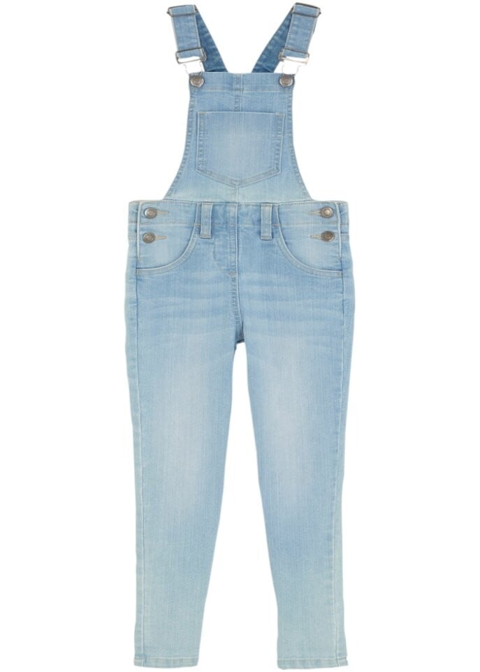 

Джинсы-комбинезоны для девочек John Baner Jeanswear, голубой