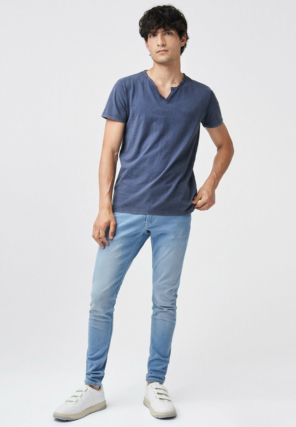 

Футболка с принтом Salsa Jeans, синий