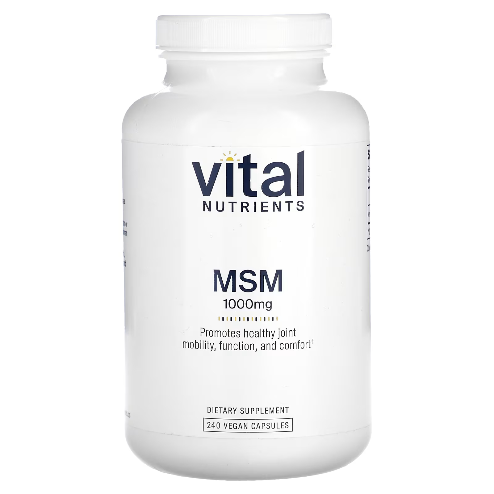 МСМ Vital Nutrients 1000 мг, 240 капсул swanson мсм 1000 мг 240 капсул