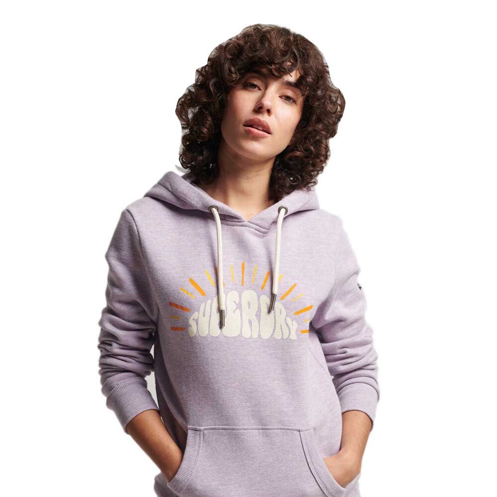 

Толстовка Superdry Vintage Nostalgia Full Zip, фиолетовый