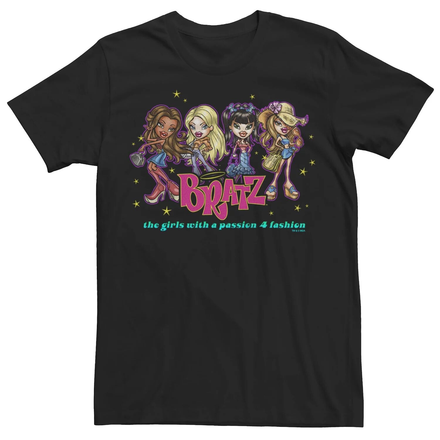 

Юниорская футболка Bratz Group The Girls With A Passion For Fashion с рисунком бойфренда Licensed Character