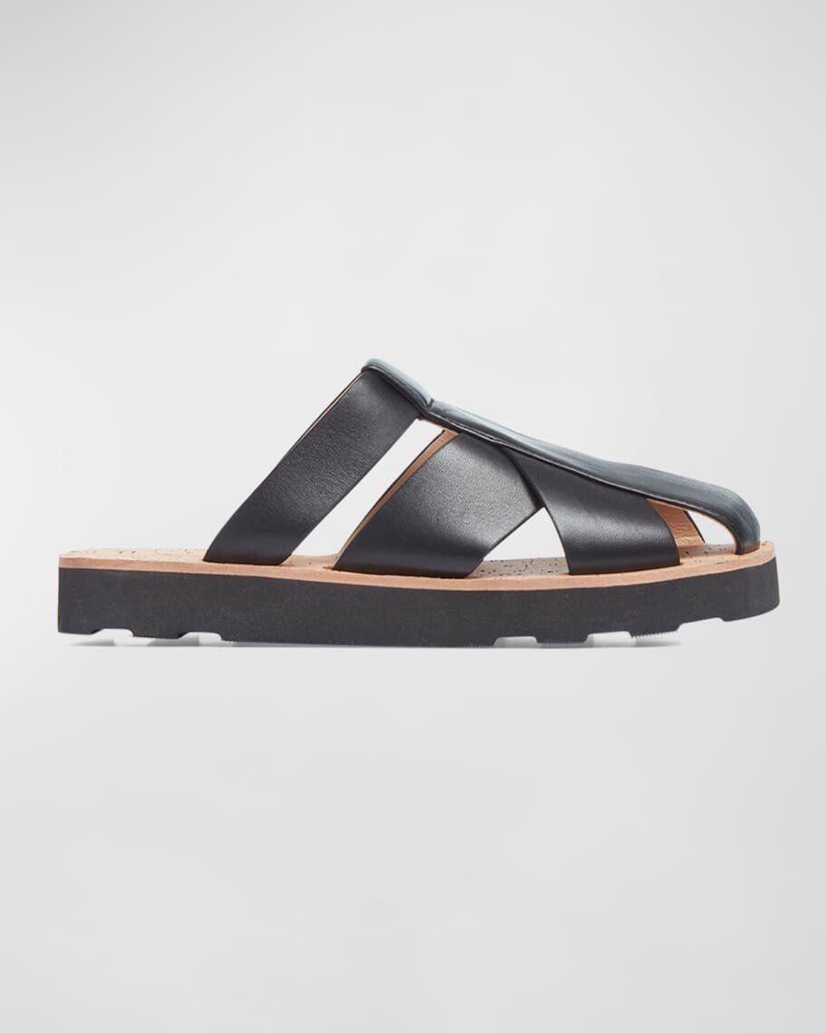

Кожаные шлепанцы Phaon Caged на платформе Gabriela Hearst