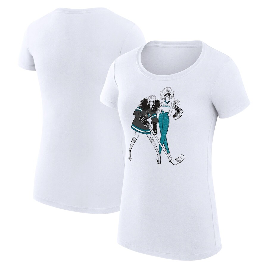 

Футболка с коротким рукавом G-III 4Her by Carl Banks San Jose Sharks, белый