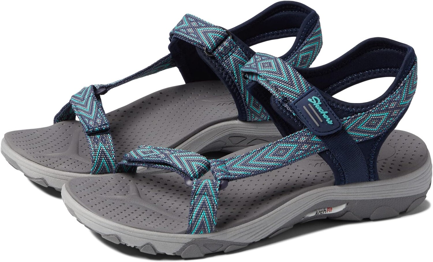 

Сандалии Arch Fit Reggae - Grounded SKECHERS, цвет Navy/Teal