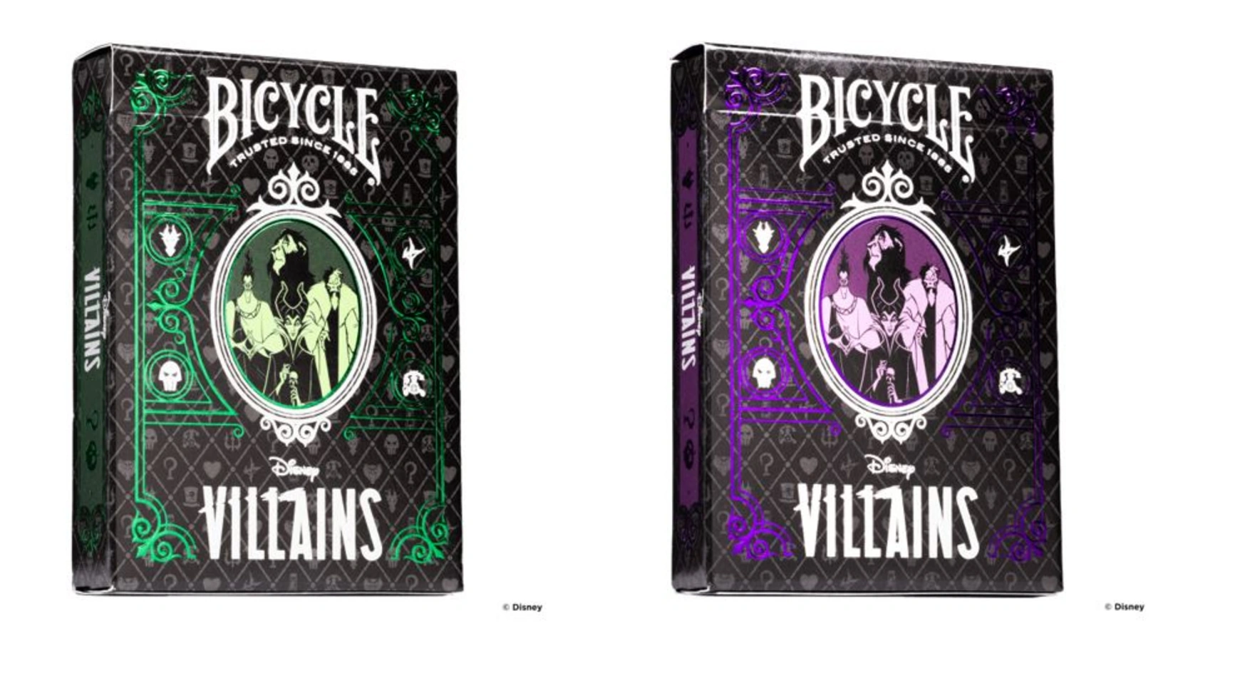 Bicycle Disney Green & Purple Villains, 1 штука, в ассортименте