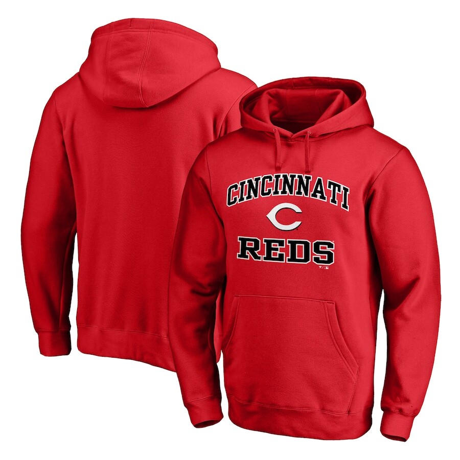 

Пуловер с капюшоном Fanatics Branded Cincinnati Reds, красный