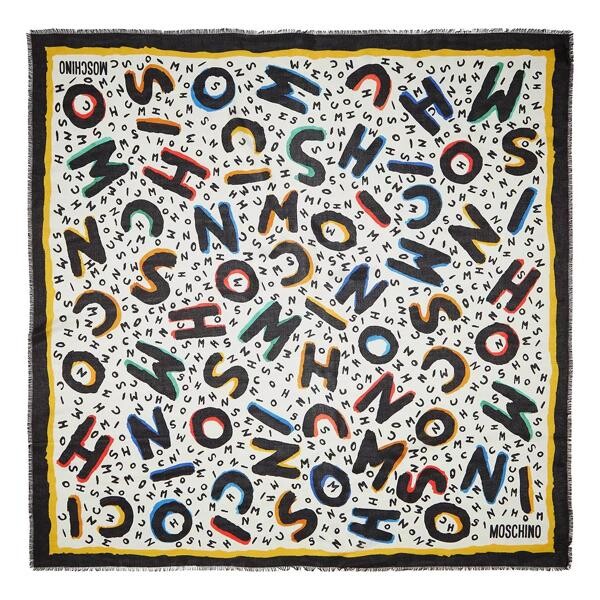 

Шарф scarf 140x140 cm Moschino, мультиколор