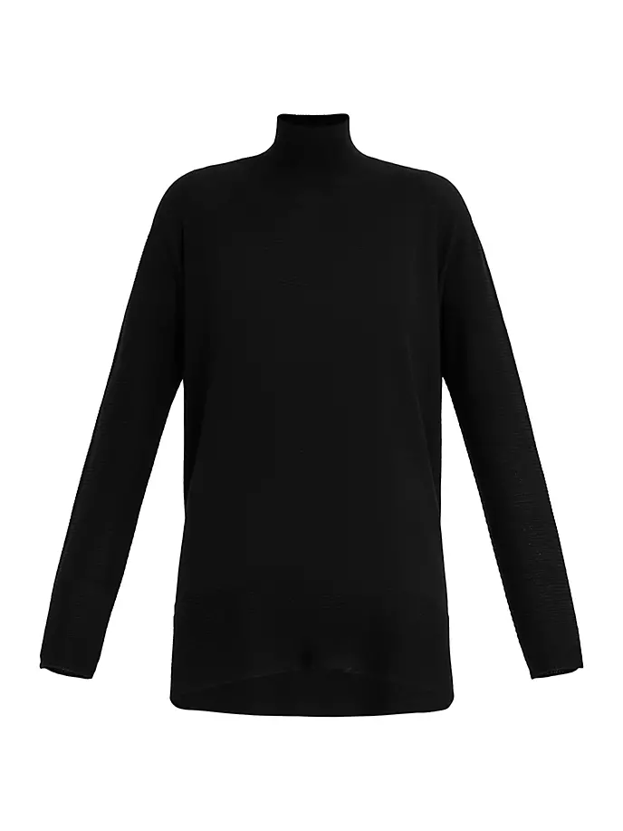 

Свитер оверсайз из смесовой шерсти Agata Marina Rinaldi, Plus Size, черный