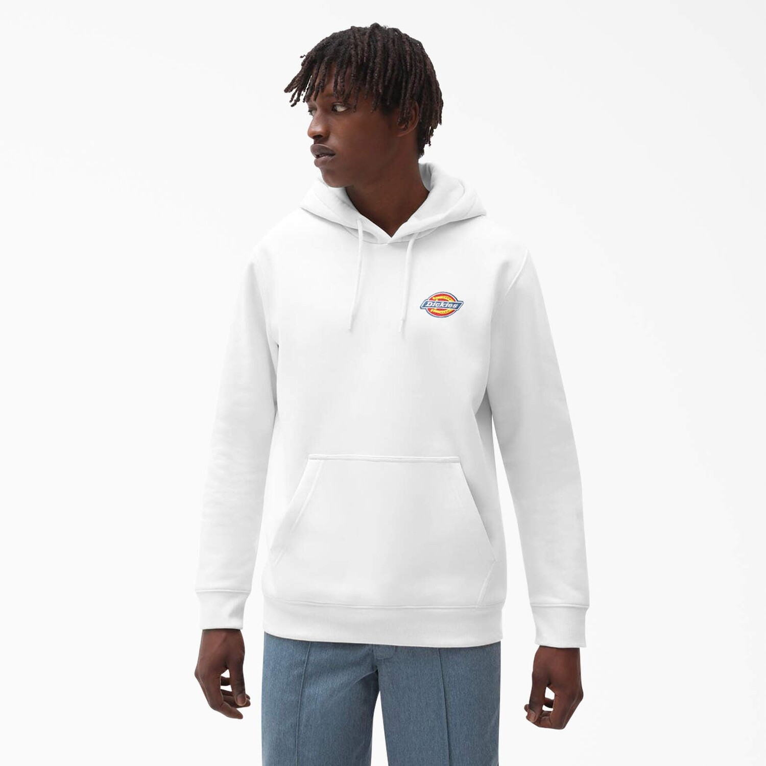 

Флисовая толстовка Dickies с вышитым логотипом на груди, цвет White (Wh)