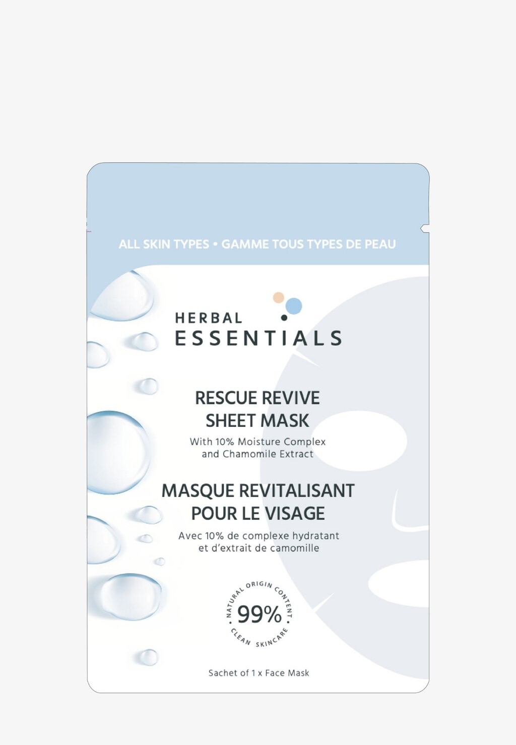 

Маска для лица Rescue Revive Sheet Mask Herbal Essentials