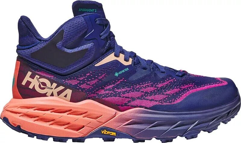 

Женские походные ботинки Hoka Speedgoat 5 Mid GTX, синий