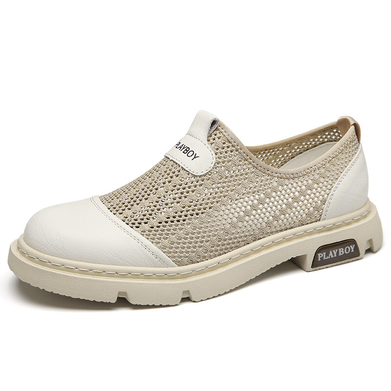 

Кроссовки мужские Lifestyle Shoes Men Low-Top Playboy, кремовый