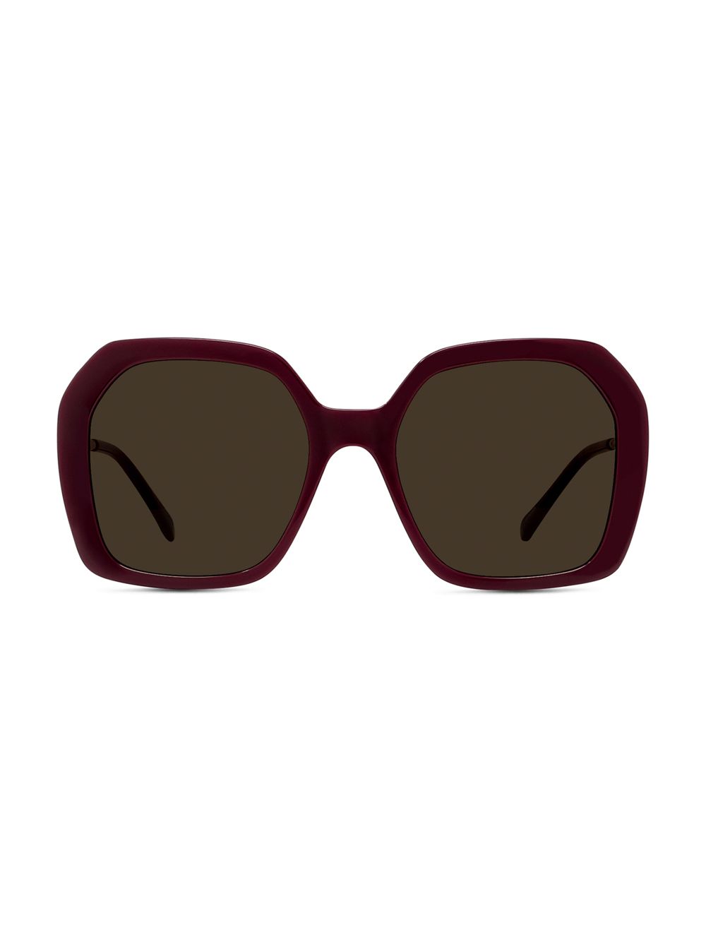 Солнцезащитные очки Falabella 54MM с геометрическим рисунком Stella McCartney, коричневый