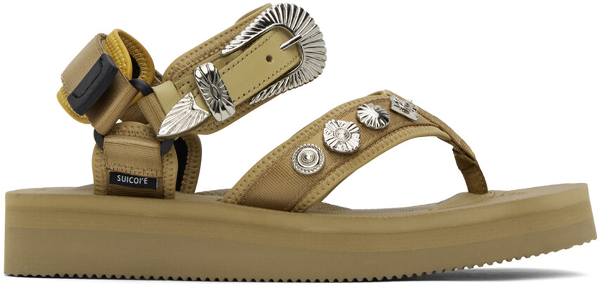 

Бежевые сандалии Suicoke Edition Tono Toga Pulla
