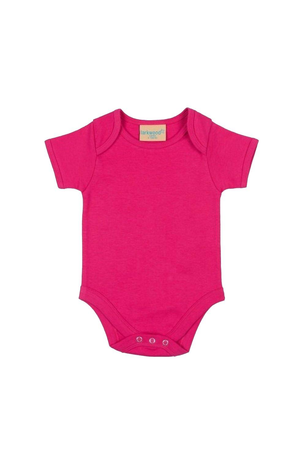 Боди с короткими рукавами и вырезом-конвертом Larkwood, розовый детское боди с длинным рукавом на возраст 0 12 месяцев