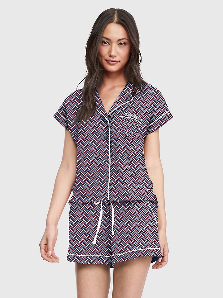 

Комплект для сна с короткими рукавами и рубашкой Tommy Hilfiger