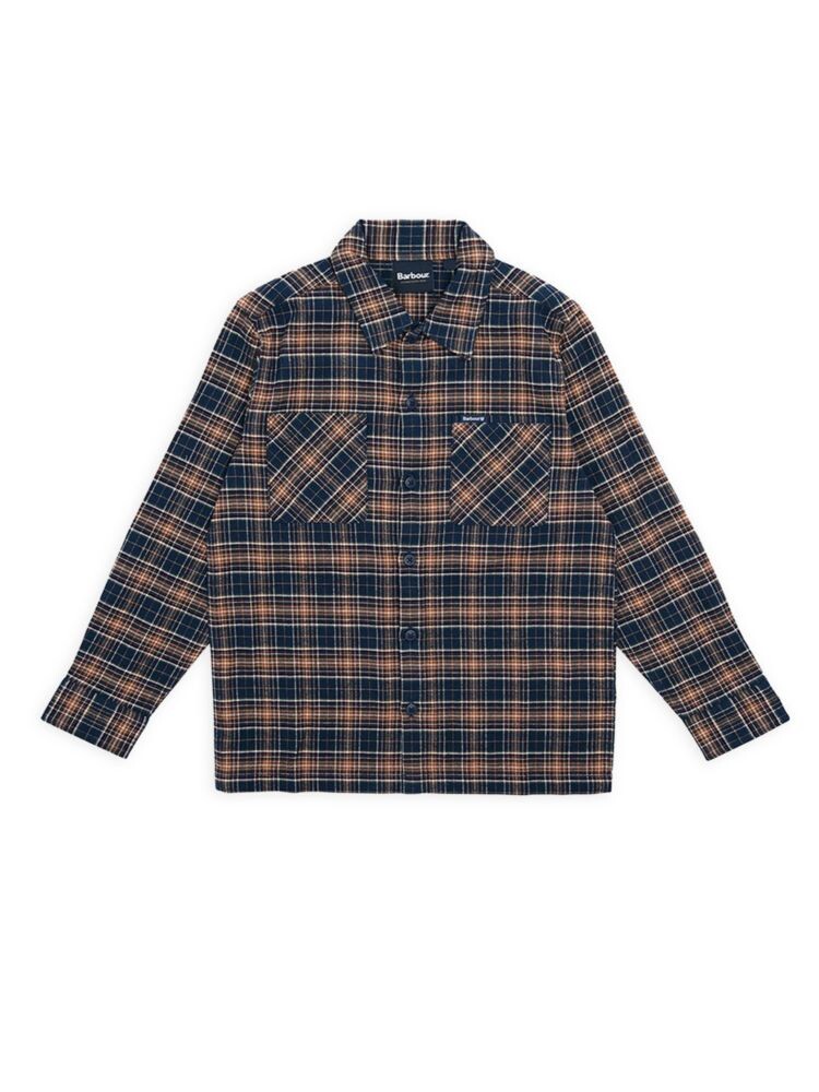 

Рубашка в клетку Alderton для мальчика Barbour, темно-синий