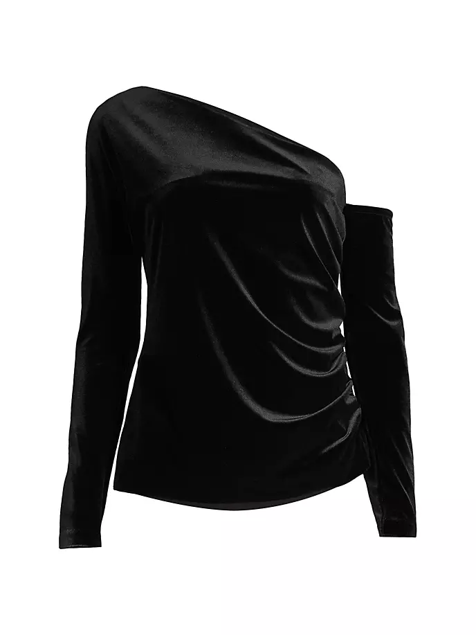 

Бархатный топ Main Event Icon Donna Karan New York, черный