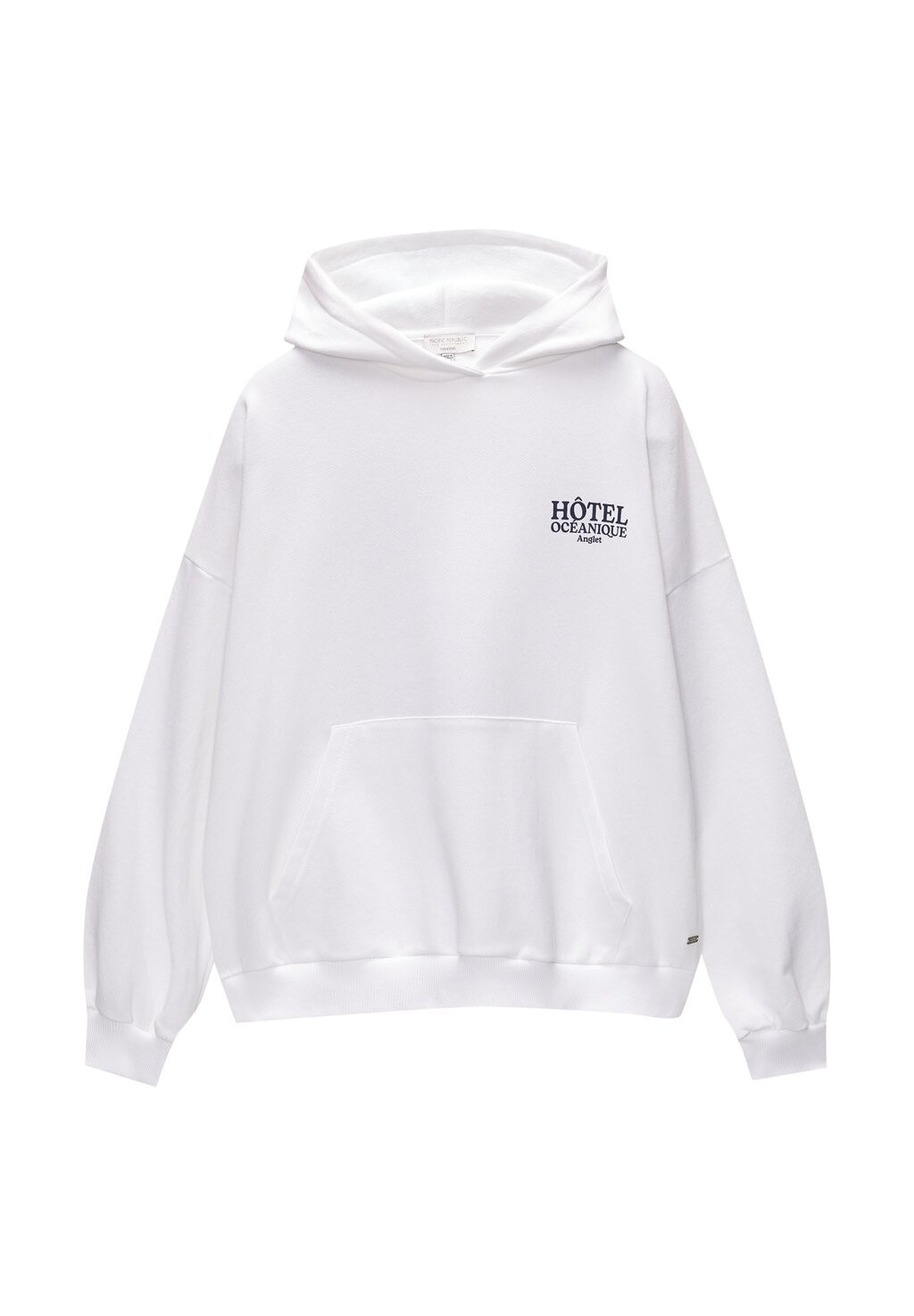 

Толстовка с капюшоном GRAPHIC PULL&BEAR, белый