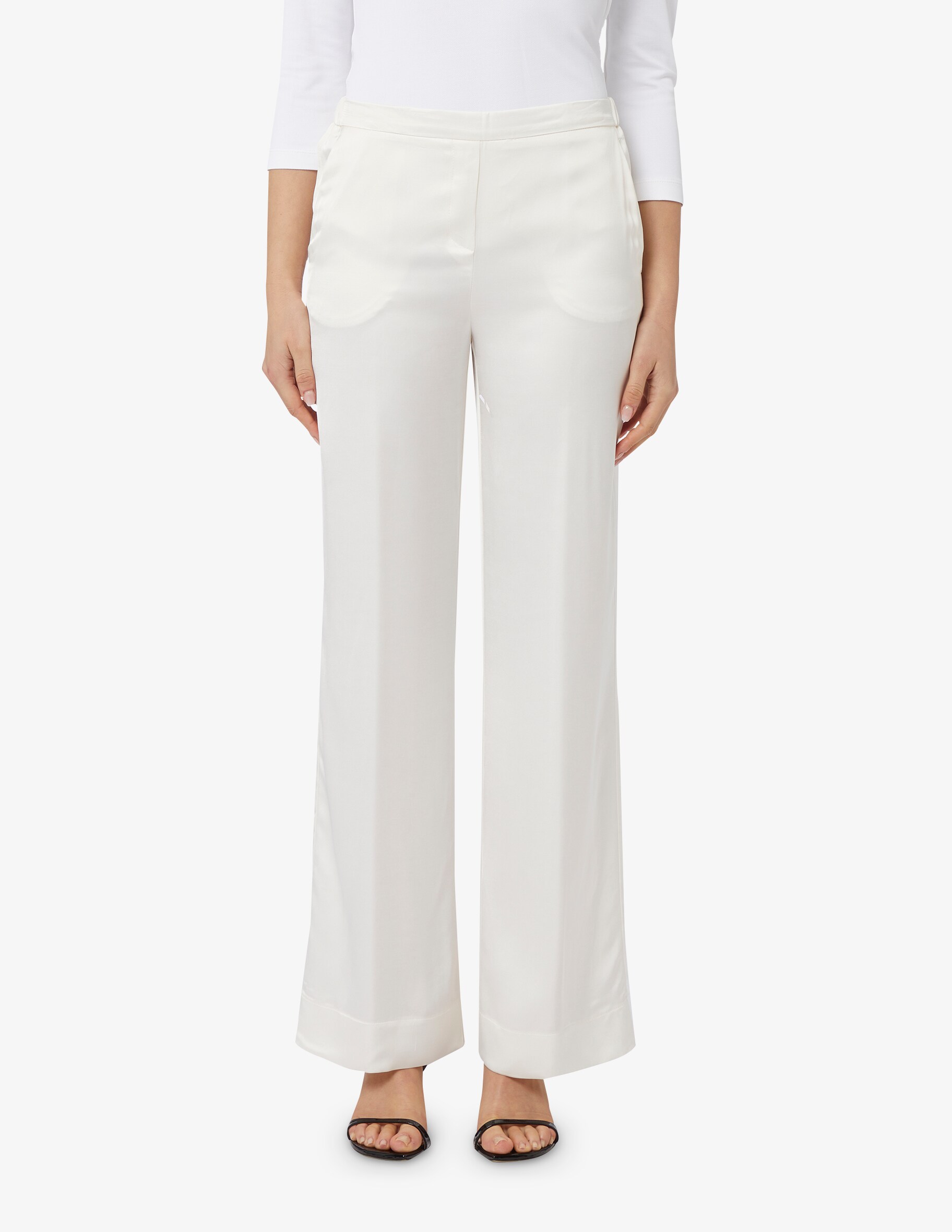 Вискозные брюки Elizabeth Ascot, белый цена и фото