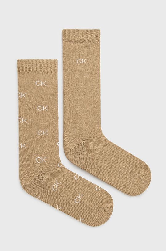 

Носки (2 пары) Calvin Klein, бежевый