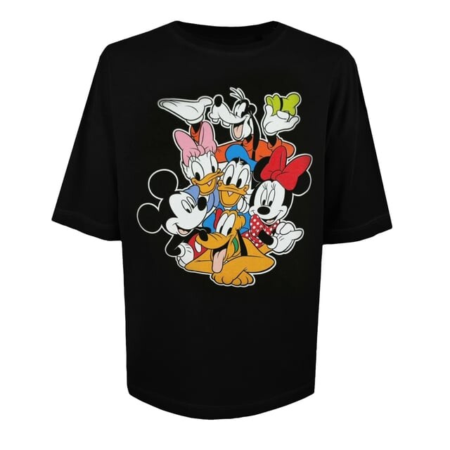 

Женская футболка с объятиями для групп больших размеров Disney, черный