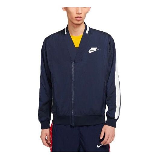 

Куртка Nike Sportswear Nsw logo Printing Contrasting Colors Woven Jacket Navy Blue, синий