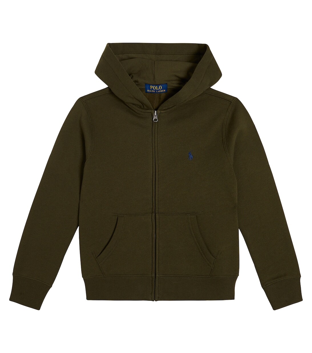 

Худи из флиса с вышивкой Polo Ralph Lauren, зеленый