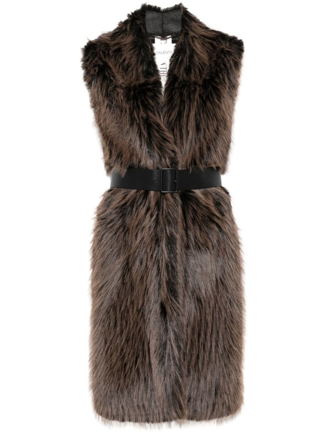 

VALENTINI 1972 жилет из искусственного меха, черный