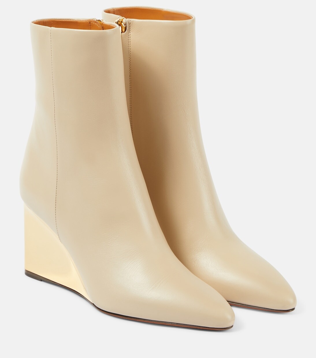 

Кожаные ботинки rebecca на танкетке Chloé, черный