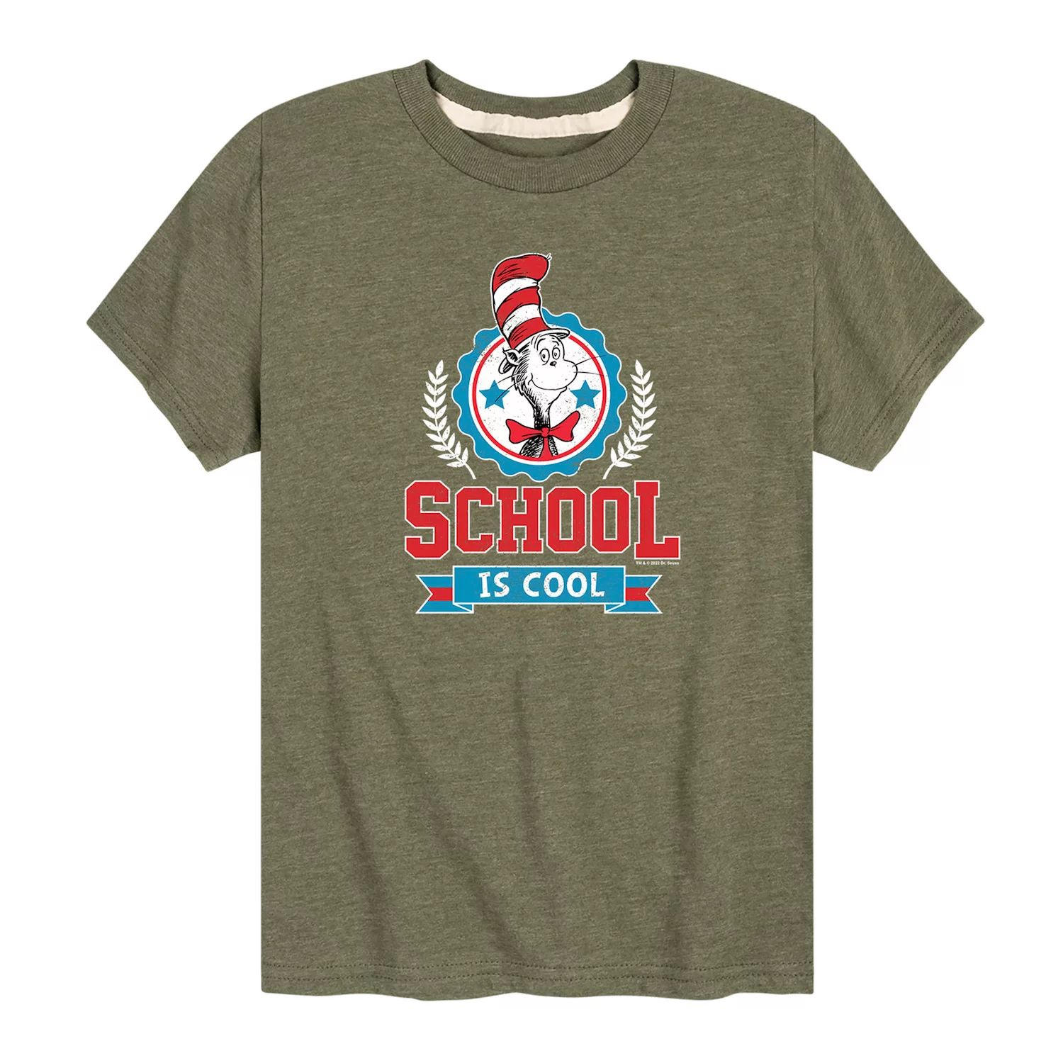 Футболка с рисунком «Школа Доктора Сьюза» для мальчиков 8–20 лет Licensed Character футболка с рисунком отряд 1 го класса доктора сьюза для мальчиков 8–20 лет dr seuss серый