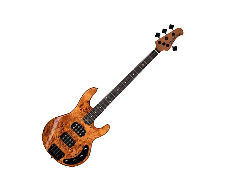 

Басс гитара Sterling by Music Man StingRay HH RAY34HH - Poplar Burl Amber