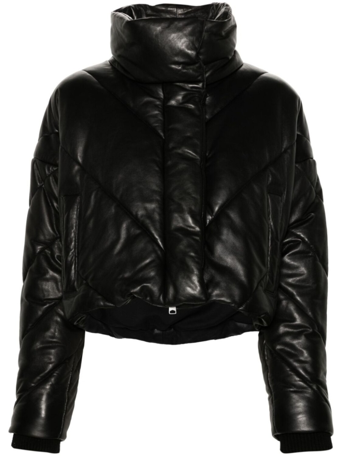 

AllSaints кожаный пуховик Miyla, черный