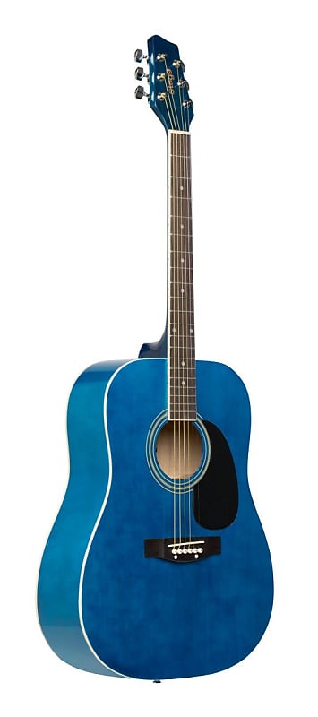 Акустическая гитара Stagg Dreadnought Acoustic Guitar - Blue - SA20D BLUE акустическая гитара stagg sa20d black 3 4 acoustic guitar