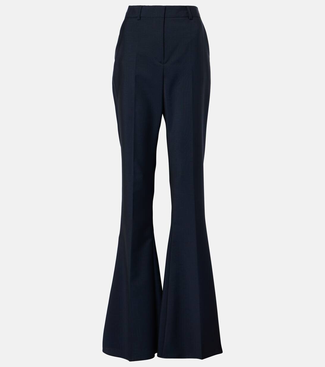 

Расклешенные брюки Aeroso1234 из смесовой шерсти Sportmax, цвет blu scuro