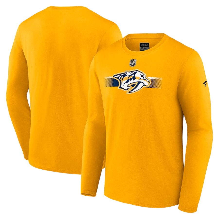 

Футболка с длинным рукавом Fanatics Branded Nashville Predators, золотой